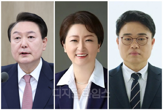 (왼쪽부터) 윤석열 대통령, 이언주 더불어민주당 경기 용인정 당선인, 임현택 대한의사협회 회장. <디지털타임스 DB, 대통령실 제공>